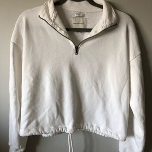 White American Eagle quarter-zip